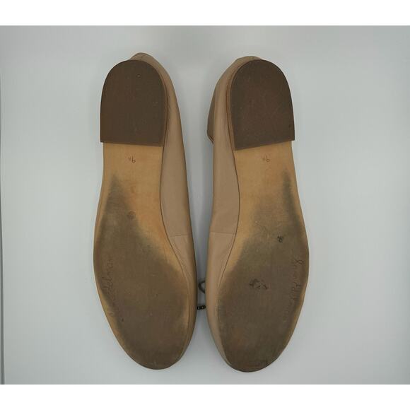 EUC Sam Edelman Felicia Round Toe Slip‎ On Leather Tan Ballet Flats - Picture 13 of 16